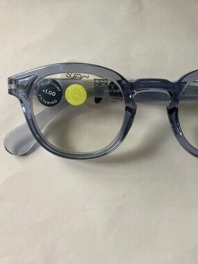 NEW Peepers BLUE ROUND BLUE LIGHT FILTER READERS +1.00
